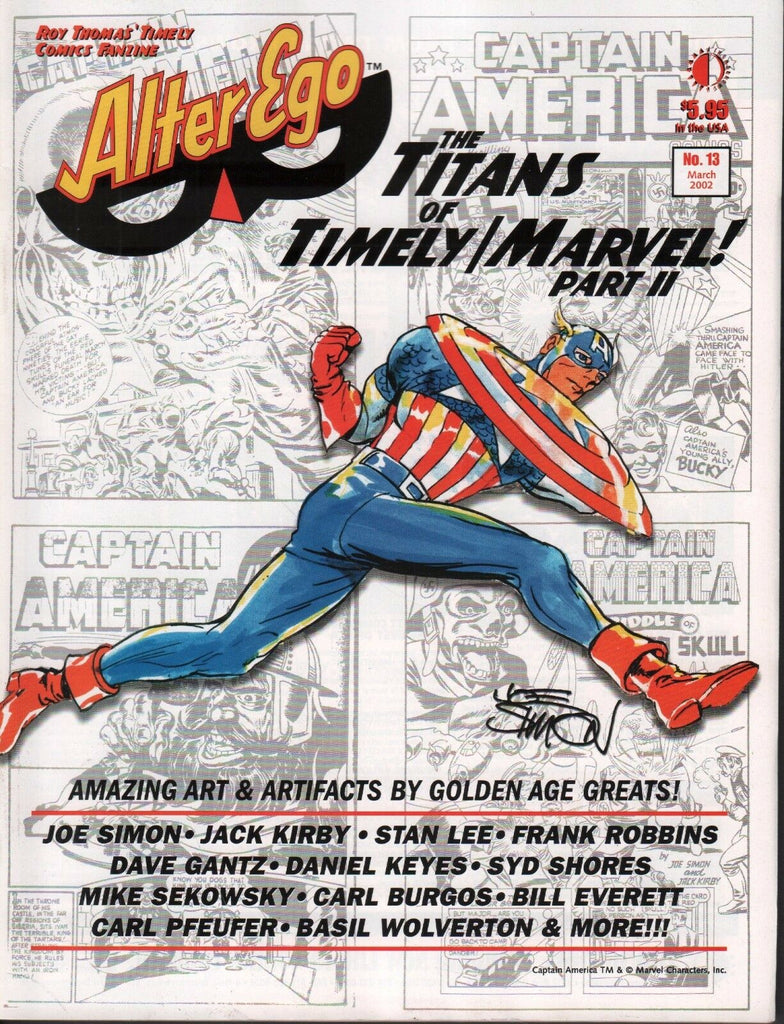Alter Ego March 2002 Joe Simon, Stan Lee, Jack Kirby 072717nonDBE2