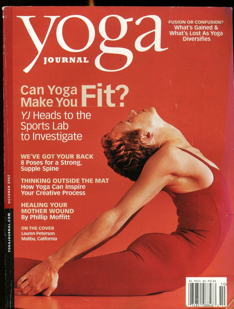 Yoga Journal Magazine October 2002 Lauren Peterson EX No ML 122116jhe
