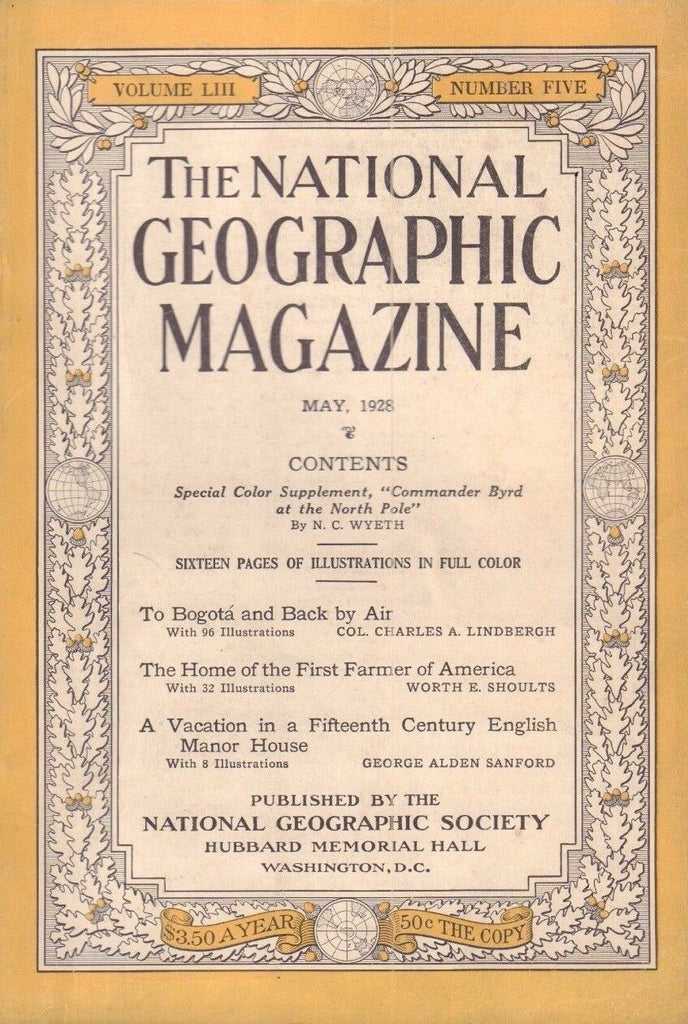 National Geographic May 1928 To Bogota and Back By Air 020717DBE