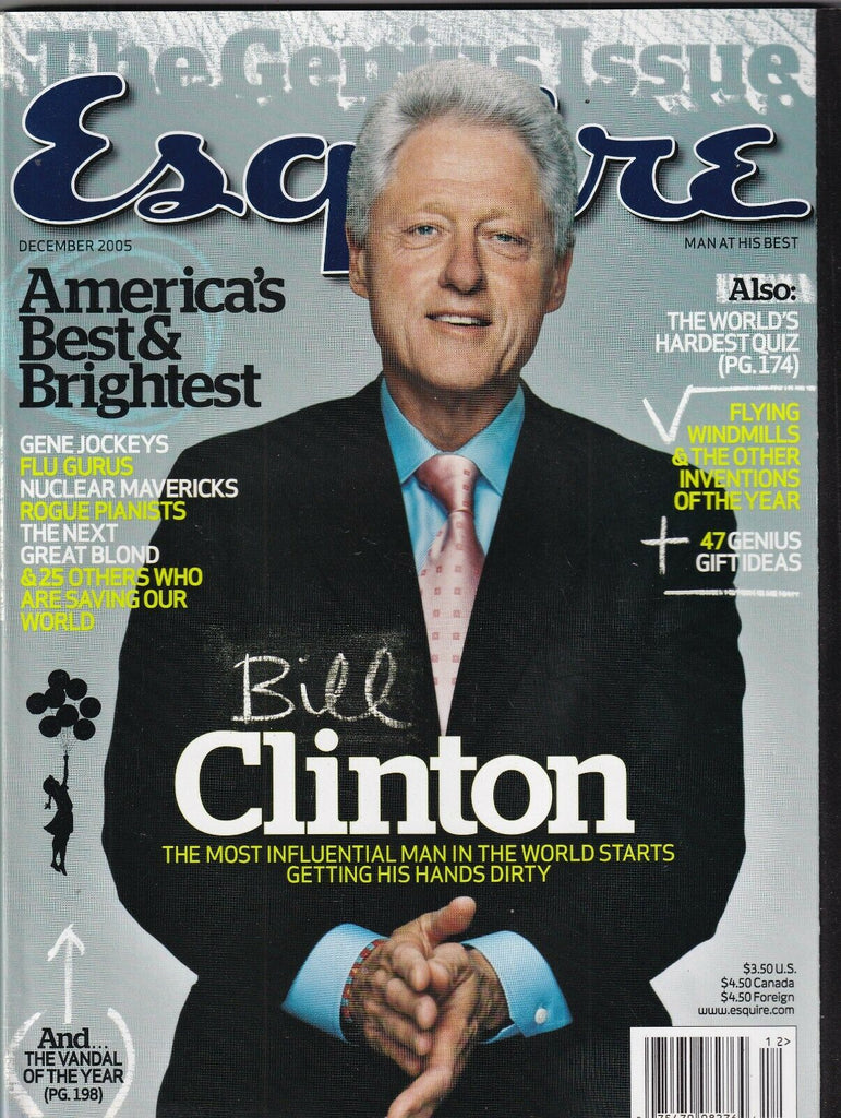 Esquire Mag Bill Clinton The Genius Issue December 2005 100919nonr
