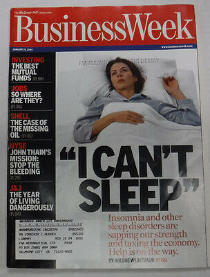 Business Week Magazine Insomnia & Missing Oil January 2004 071315R