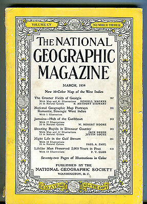 National Geographic Magazine March 1954 Georgia No Map VG 071316jhe