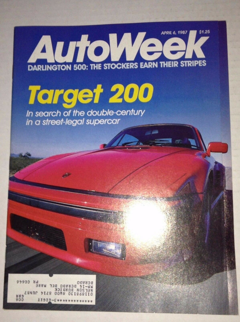 Autoweek Magazine Target 200 Darlington 500 April 6, 1987 011717RH