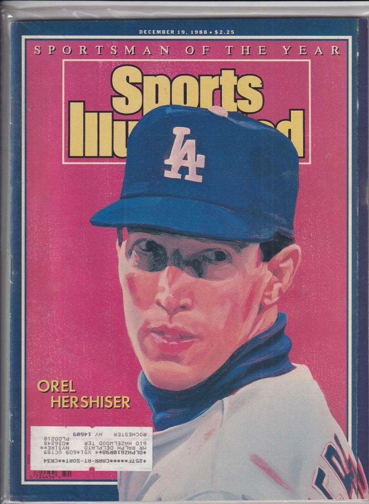 Sports Illustrated Orel Hershiser Sportsman Of Year December 19, 1988 091619nonr