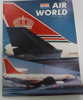 Exxon Air World Magazine Alia The Royal Jordanian Vol.36 No.1 1984 FAL 081915R