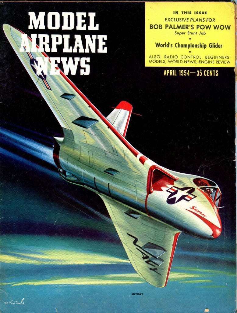 Model Airplane News Magazine April 1954 Skyray ACC 041717nonjhe