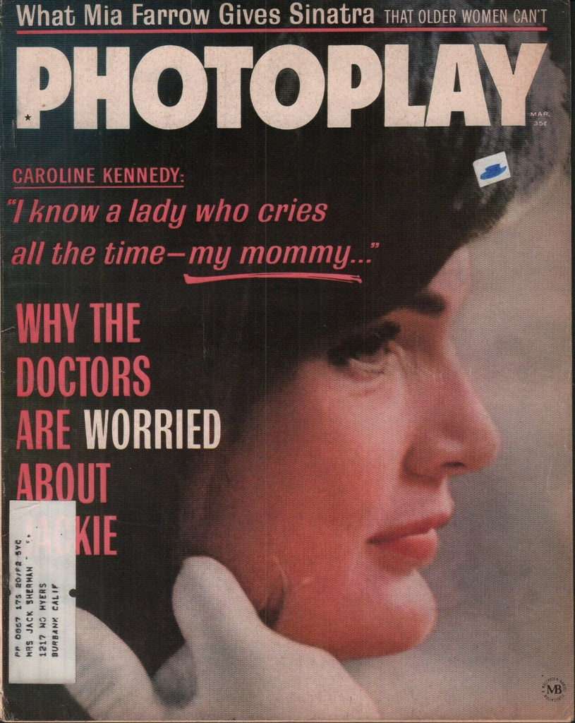 Photoplay March 1965 Jackie Kennedy Mia Farrow Frank Sinatra 062019AME2