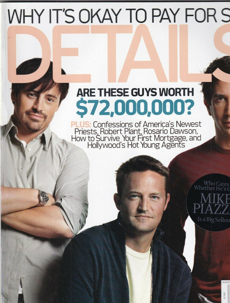 Details Mag Matthew Perry Matt LeBlanc David Schwimmer August 2002 101619nonr