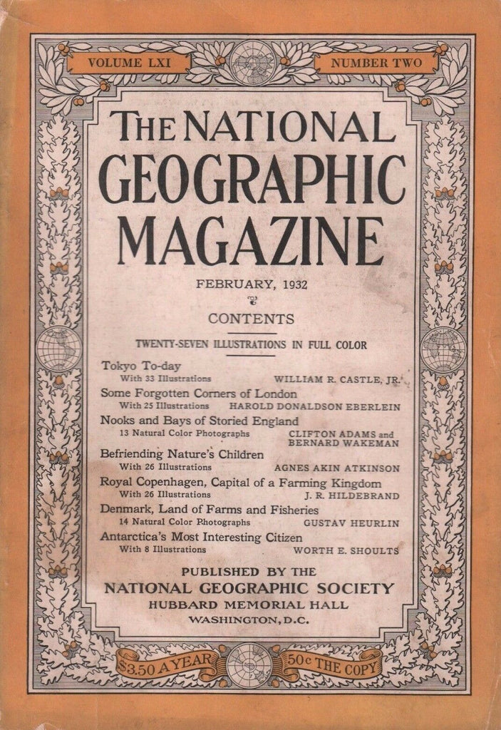 National Geographic February 1932 Tokyo To-Day 020617DBE2