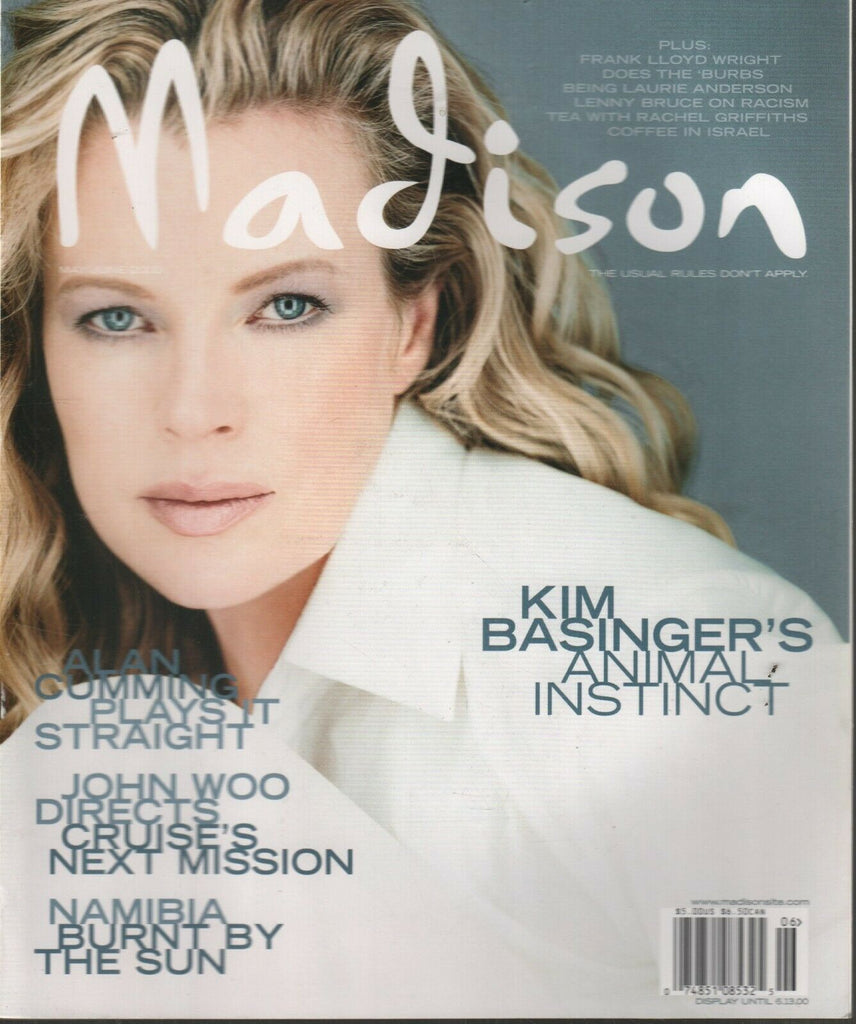Madison Magazine May/June 2000 Kim Basinger Alan Cumming John Woo 121819AME