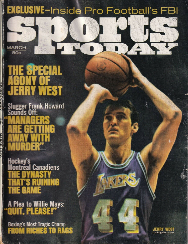 Sports Today Magazine Jerry West Willie Mays March 1970 022019nonr