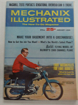 Mechanix Illustrated Magazine Basement Greenhouse January 1966 NO ML 062015R