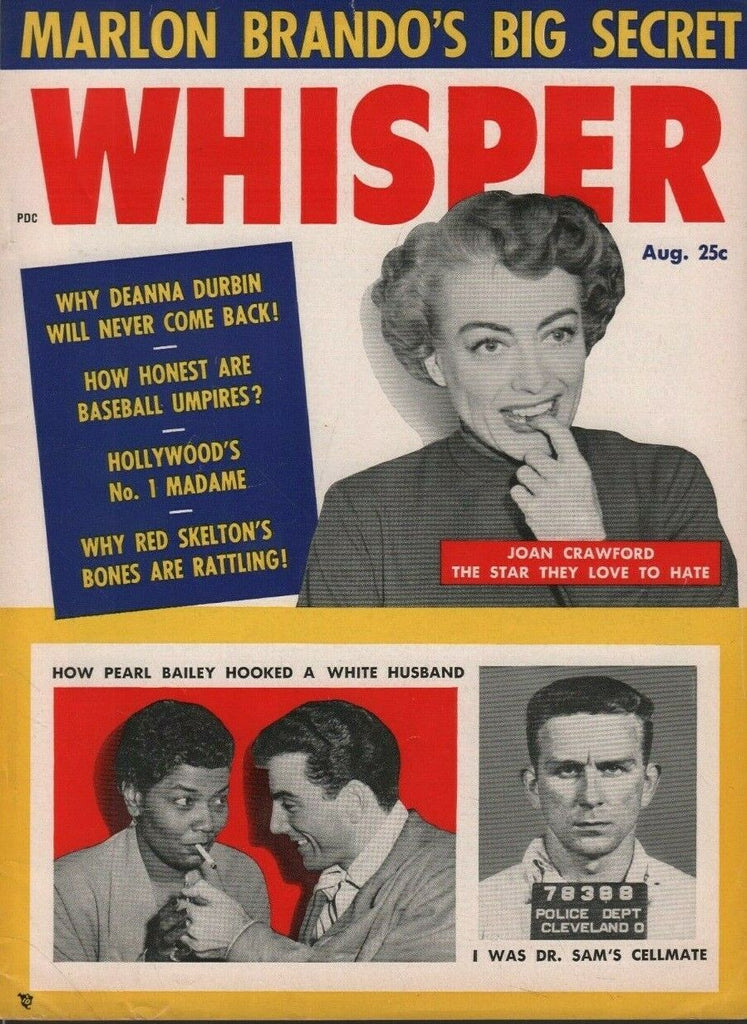 Whisper August 1955 Joan Crawford Pearl Bailey Marlon Brando 070519DBE2