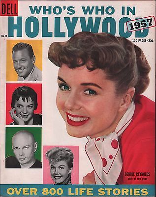 Who's Who Hollywood 1957 no.12 Debbie Reynolds, Jerry Lewis EX 122215DBE
