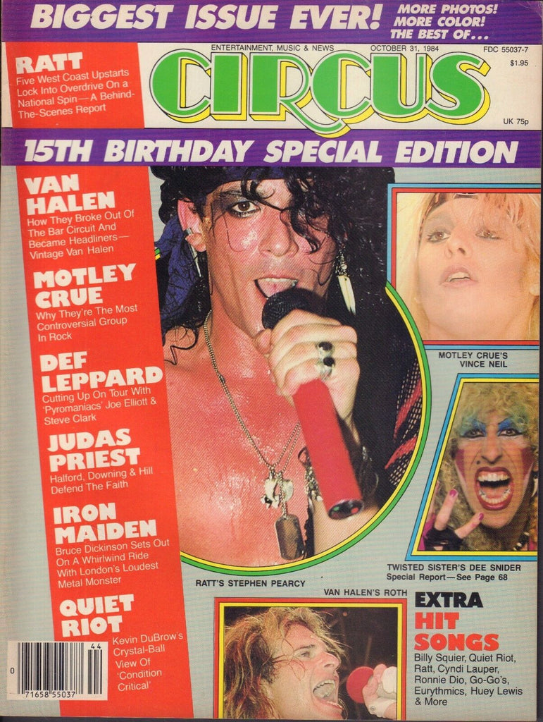 Circus October 31 1984 RATT, Van Halen, Twisted Sister 050317nonDBE