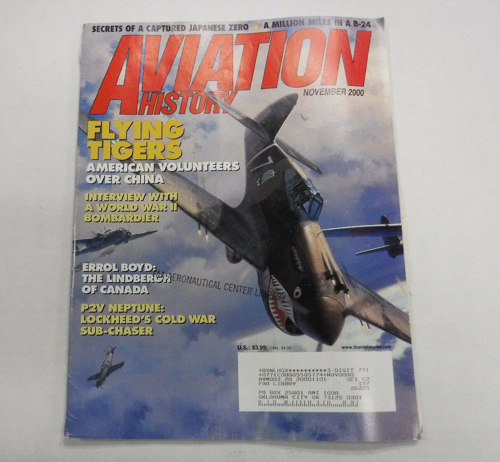 Aviation History Magazine Errol Boyd P2V Neptune November 2000 FAL FAA 110216R