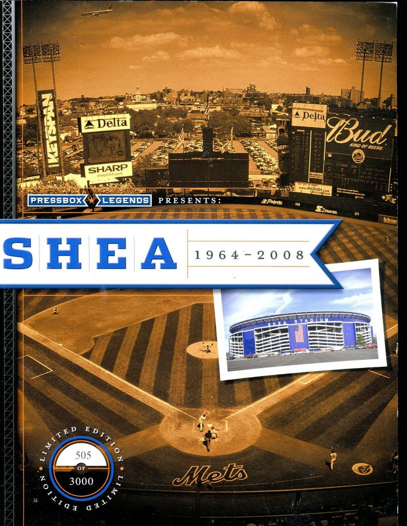 Pressbox Legends Shea Stadium Magazine 2008 EX 010417jhe