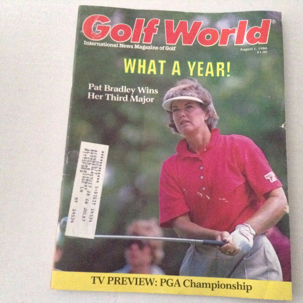 Golf World Magazine Pat Bradley Wins Third Major August 1, 1986 062817nonrh