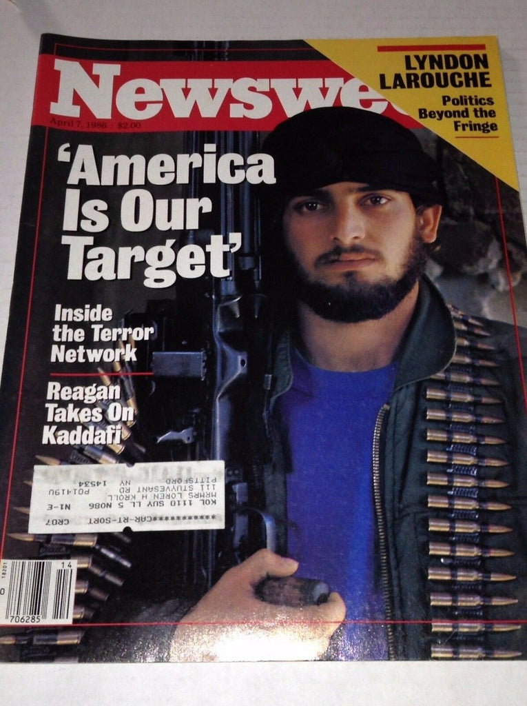 Newsweek Magazine Targeting America April 7, 1986 102016RH