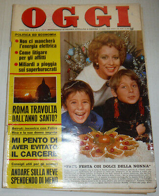 Oggi Vintage Italian Magazine Roma Travolta & Andare Sulla December 1974 021715R