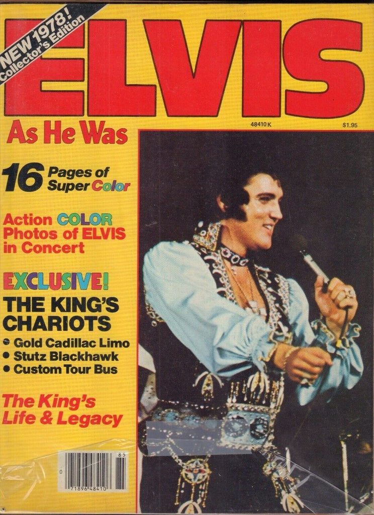 Elvis Presley Magazine The King's Chariots 1978 012218nonr
