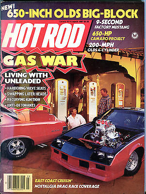 Hot Rod Magazine March 1987 Gas War Living With Unleaded VGEX 012816jhe