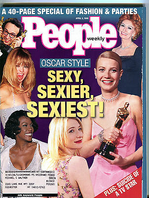 People Magazine April 5 1999 Goldie Hawn Whitney Houston Oscars EX 012116jhe