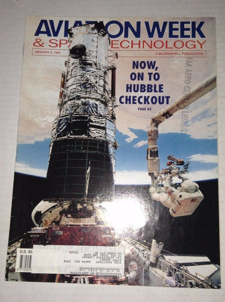 Aviation Week Magazine Hubble Checkout January 3, 1994 FAA FAL 111716RH