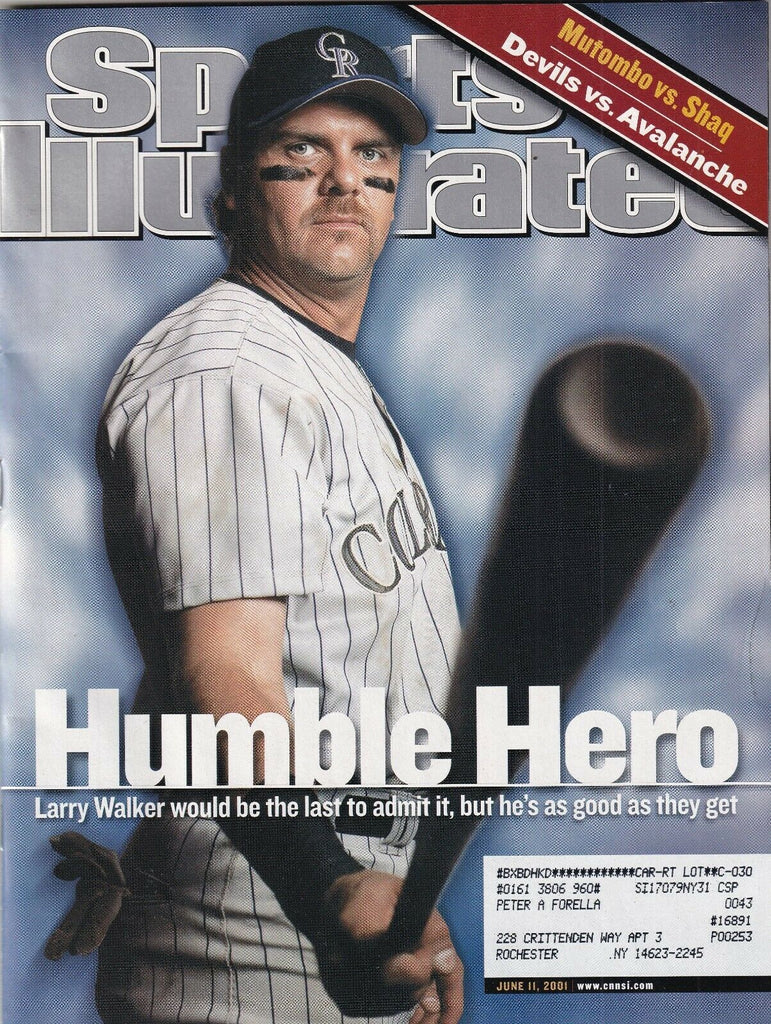 Sports Illustrated Larry Walker Mutombo Vs. Shaq June 11, 2001 091519nonr