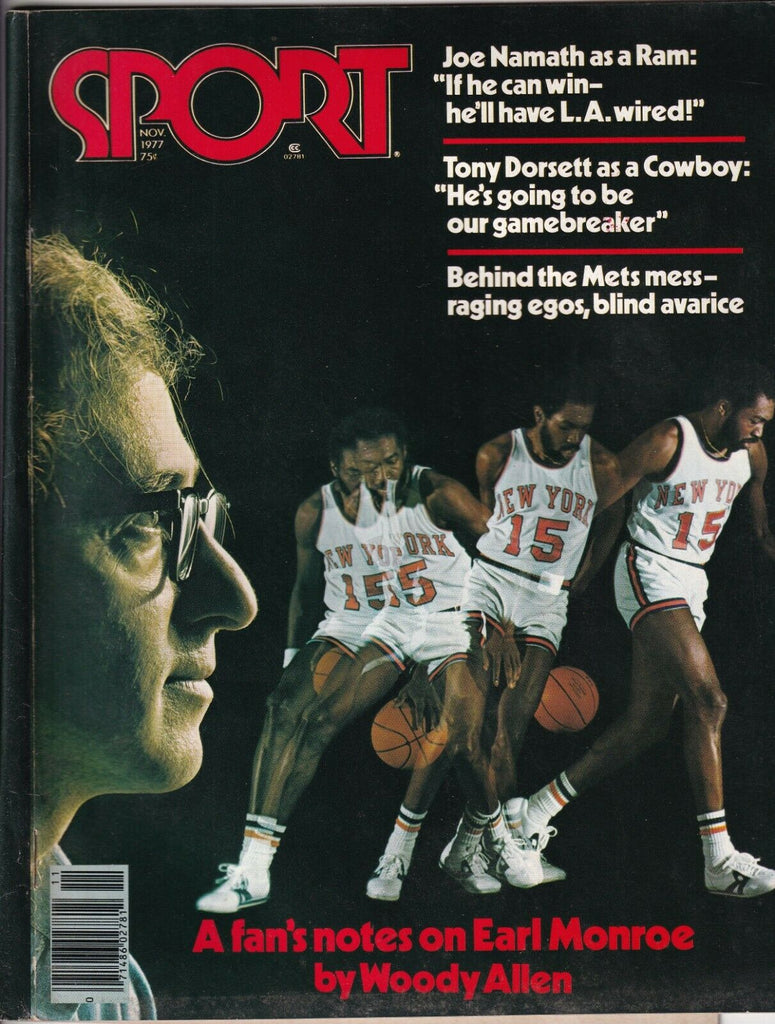 Sport Magazine Earl Monroe Woody Allen Joe Namath November 1977 071719nonr
