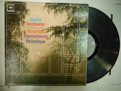 33 RPM Vinyl Serkin Beethoven Three Favorite Sonatas Columbia ML 5881 122314KME
