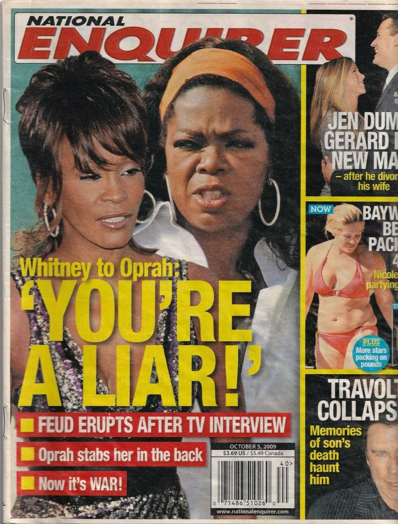 National Enquirer Magazine Whitney Houston October 5, 2009 040819nonr