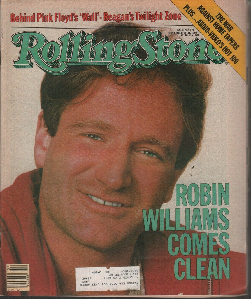 Rolling Stone Magazine September 16 1982 Robin Williams Pink Floyd 121219AME2