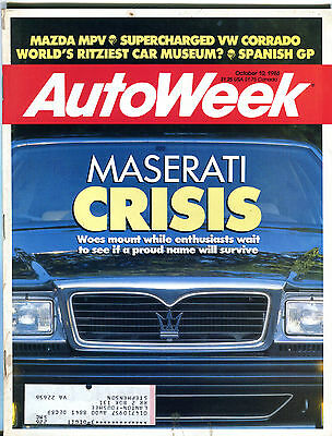AutoWeek Magazine October 10 1988 Maserati Crisis Spanish GP EX 012516jhe