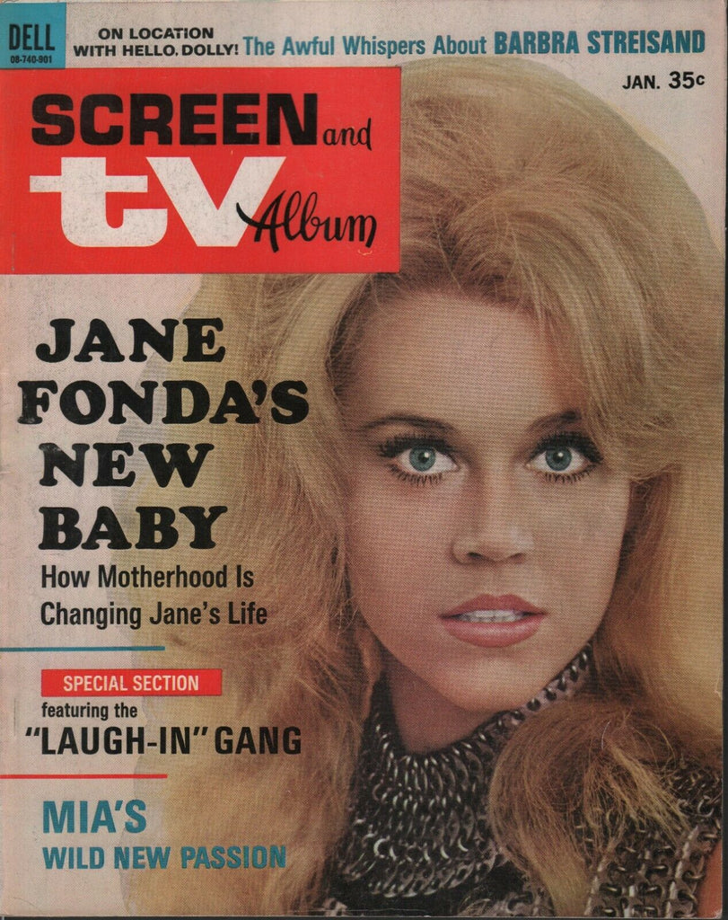 Screen and TV Album January 1969 Jane Fonda Mia Farrow 062819DBE