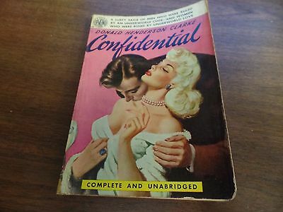 Confidential Donald Henderson Clarke Avon Pub 1950 Mystery Novel 121415ame