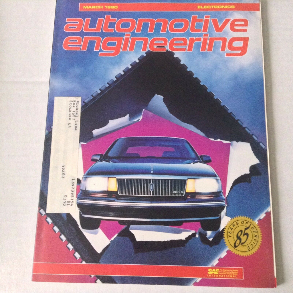 Automotive Engineering Magazine John L. Mason March 1990 061217nonrh