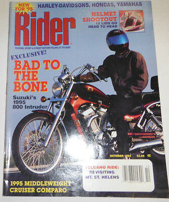 Rider Magazine Suzuki's 1995 800 Intruder October 1994 090414R