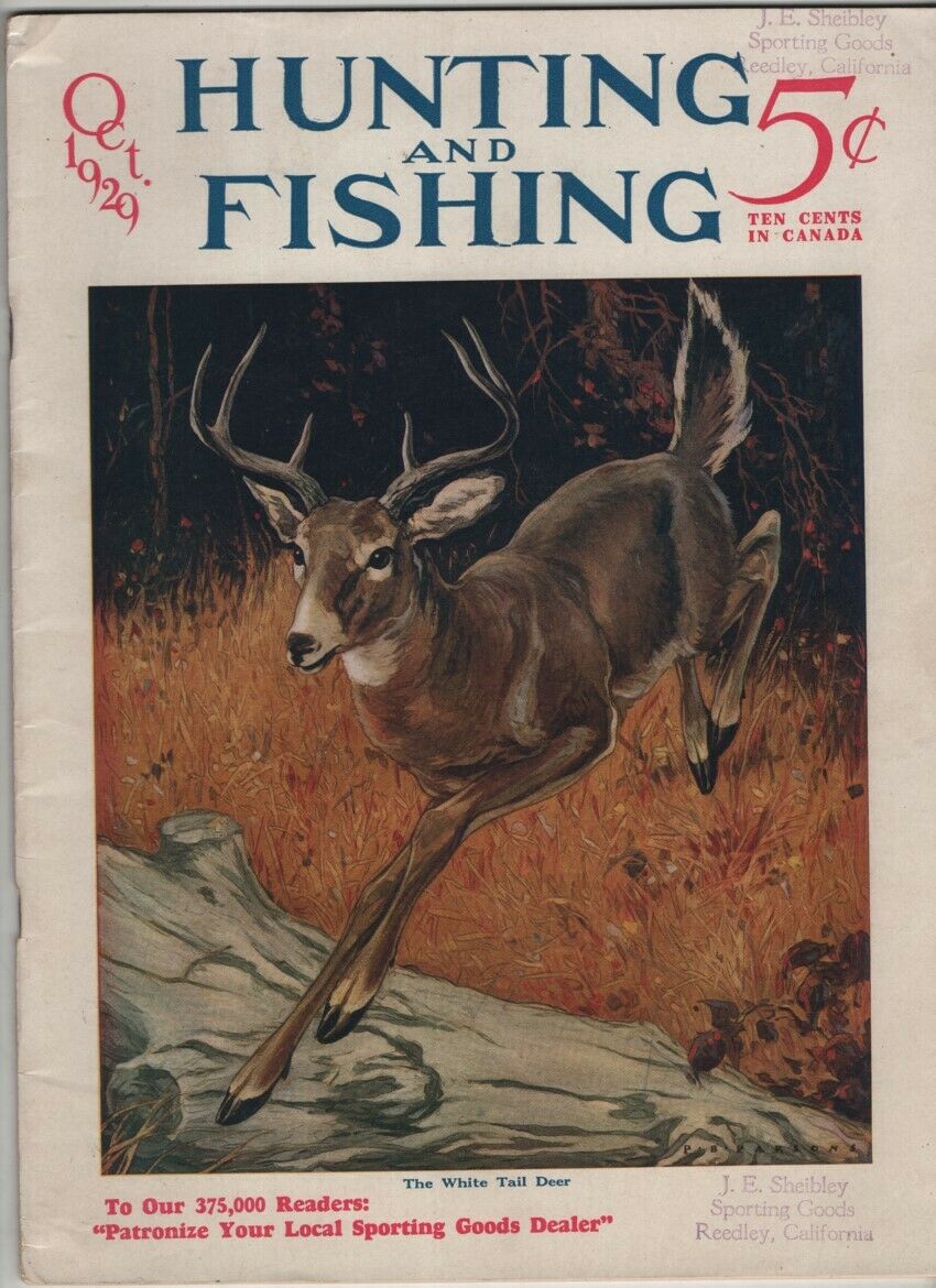 Hunting And Fishing Mag Bill Drannan the Scout October 1929