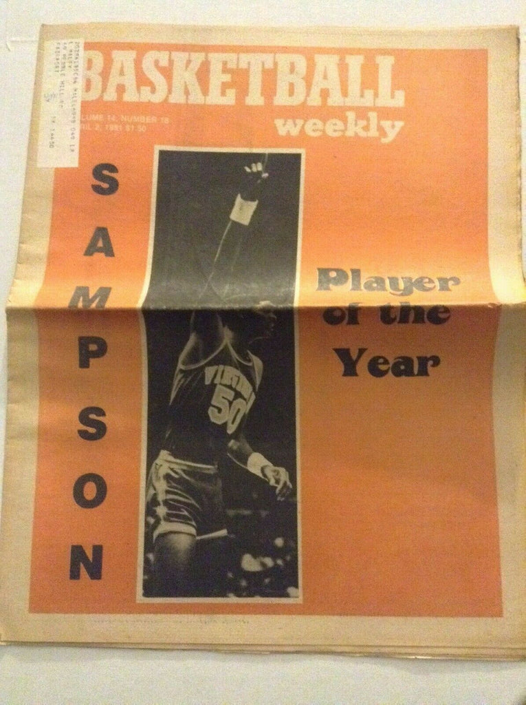 Basketball Weekly Mag Ralph Sampson Player Of the Year April 2, 1981 091119nonrh