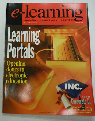 E-Learning Magazine Learning Portals Electronic Ed February 2001 FAL 071615R
