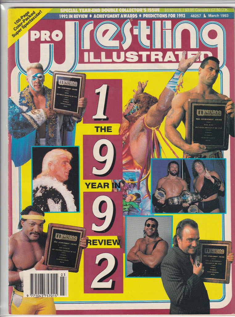 Pro Wrestling Illustrated Ric Flair Sting March 1993 052219nonr
