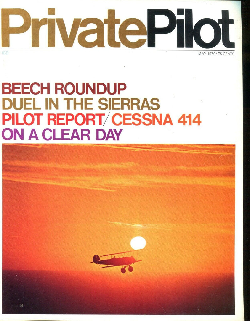 Private Pilot Magazine May 1970 Beech Roundup EX No ML 121916jhe