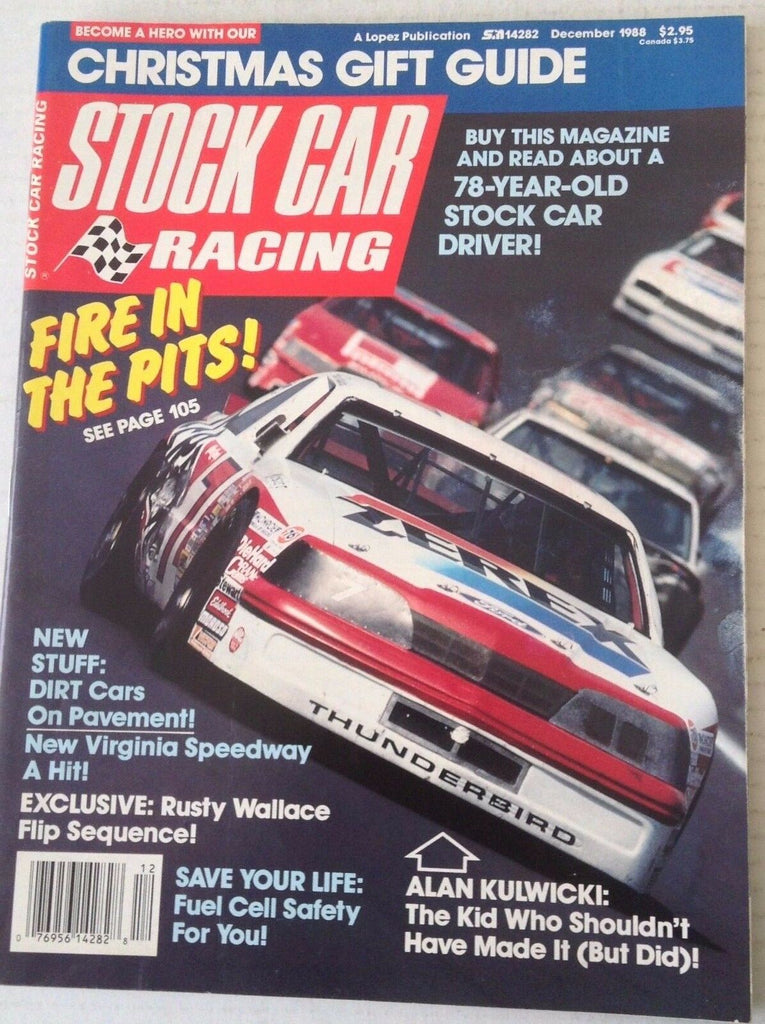 Stock Car Racing Magazine Christmas Alan Kulwicki December 1988 042817nonrh