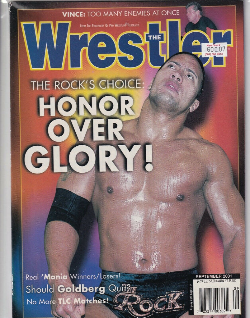 The Wrestler Magazine The Rock Goldberg Vince McMahon September 2001 062419nonr