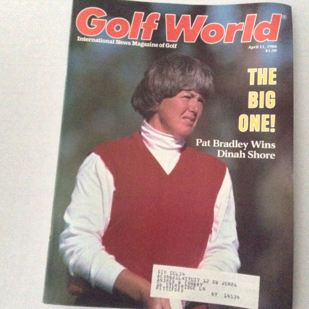 Golf World Magazine Pat Bradley Wins Dinah Shore April 11, 1986 062817nonrh