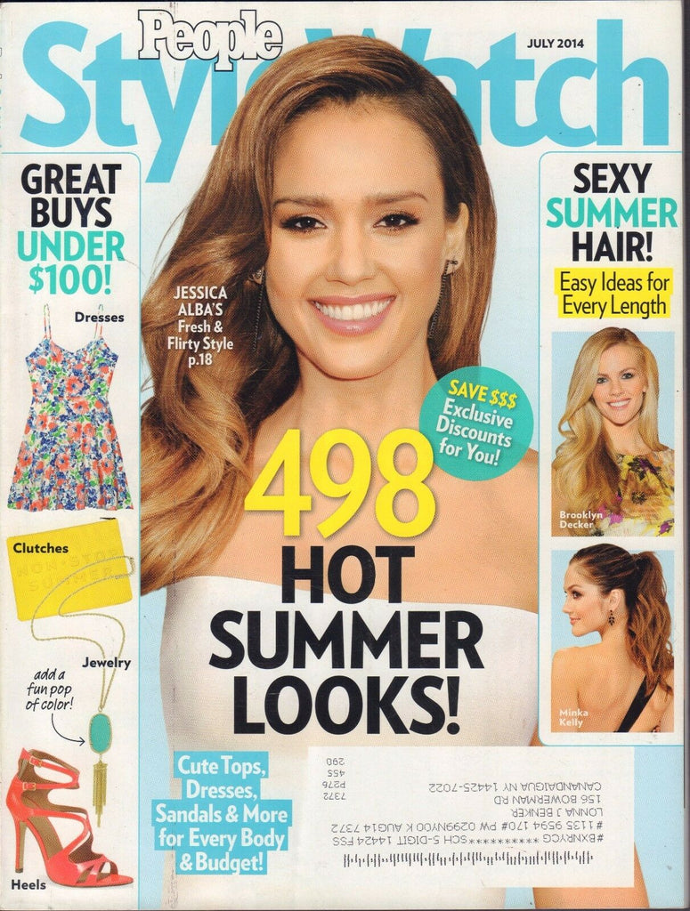 People Stylewatch July 2014 Jessica Alba, Minka Kelly w/ML VG 090816DBE