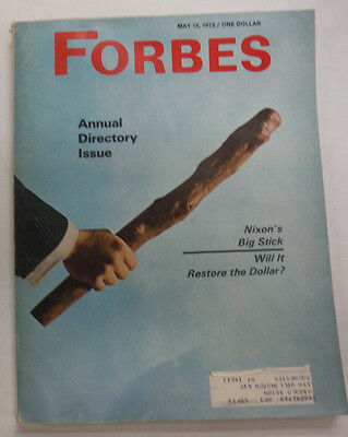 Forbes Magazine Annual Directory Nixon's Big Stick May 1973 060815R2