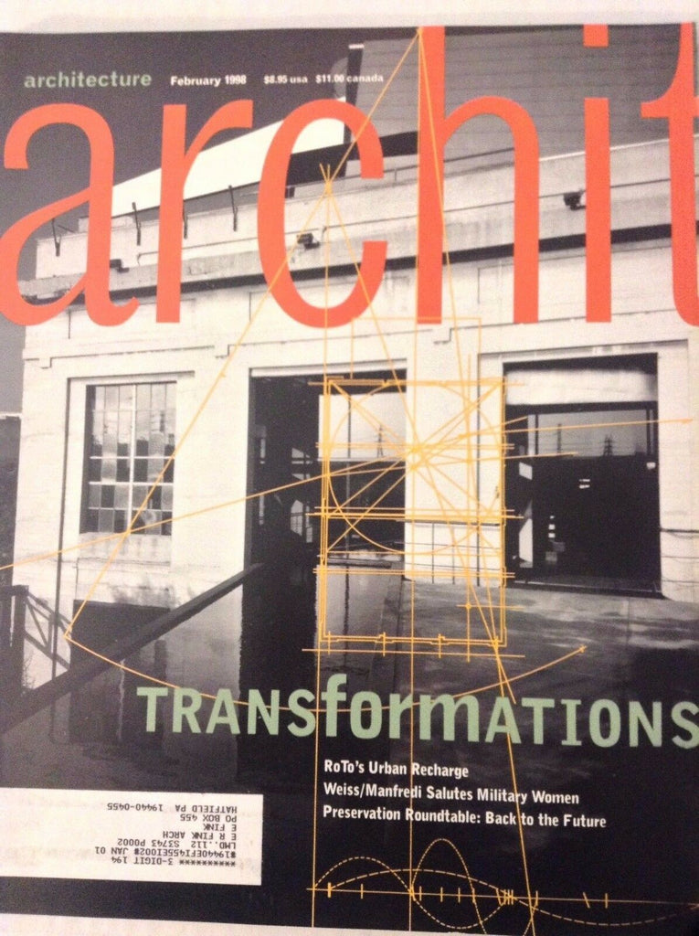 Architecture Magazine Roto's Urban Recharge February 1998 081817nonrh