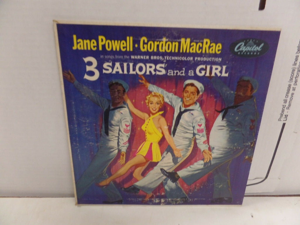 Jane Power Gordon Macrae 3 Sailors and a Girl Capitol L-485 10"33rpm 092016DBL